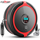 CARSUN pārnēsājams automašīnas gaisa kompresors elektrisks bezvadu riepu piepūšanas gaisa sūknis, uzlādējams digitālais auto automašīnu motociklu bumbām