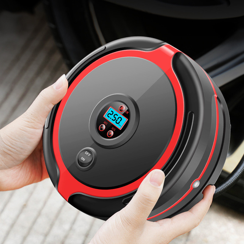 CARSUN pārnēsājams automašīnas gaisa kompresors elektrisks bezvadu riepu piepūšanas gaisa sūknis, uzlādējams digitālais auto automašīnu motociklu bumbām