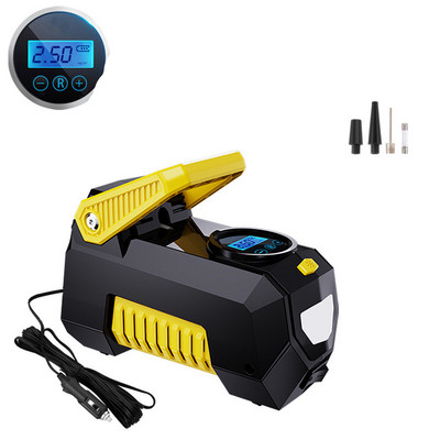 Pompă de umflare a anvelopelor pentru compresor de aer, pompă de aer portabilă FORLIFE, potrivită pentru anvelope de mașină, pompă automată de anvelope 12V DC cu presa digitală
