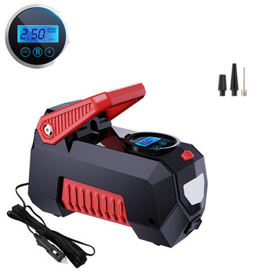 Pompă de umflare a anvelopelor pentru compresor de aer, pompă de aer portabilă FORLIFE, potrivită pentru anvelope de mașină, pompă automată de anvelope 12V DC cu presa digitală