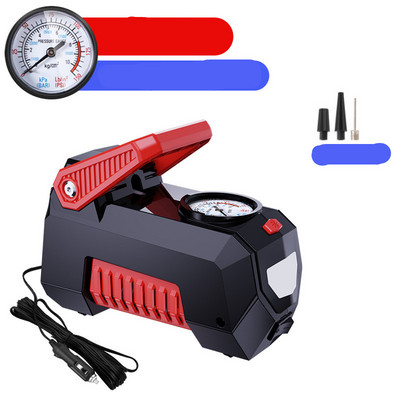 Pompă de umflare a anvelopelor pentru compresor de aer, pompă de aer portabilă FORLIFE, potrivită pentru anvelope de mașină, pompă automată de anvelope 12V DC cu presa digitală