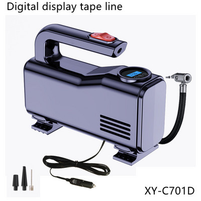 Umflator portabil pentru anvelope cu compresor de aer - pompă pentru anvelope auto cu manometru digital (150 psi 12 V DC) bliț luminos de urgență