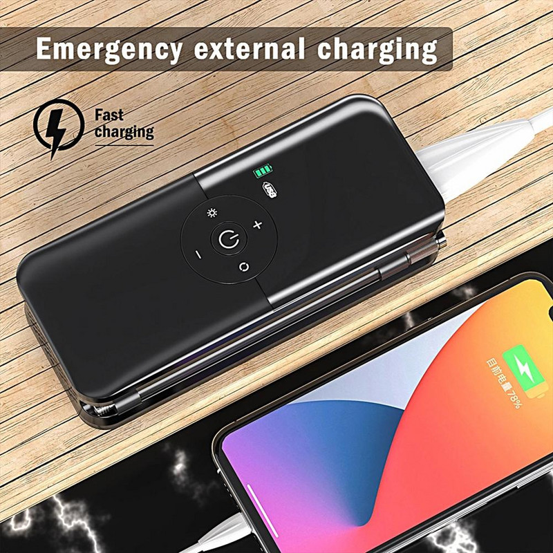 Digital Tire Inflator Mini Portable Lightable Air Compressor Πολυλειτουργική ασύρματη αντλία αέρα για ποδήλατα Car Ball