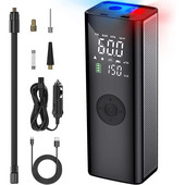 Pompă de aer electrică fără fir Compresor de aer pentru mașină 12V 2000mAh x3 pentru motocicletă bilă bicicletă umflator fără fir Accesorii auto