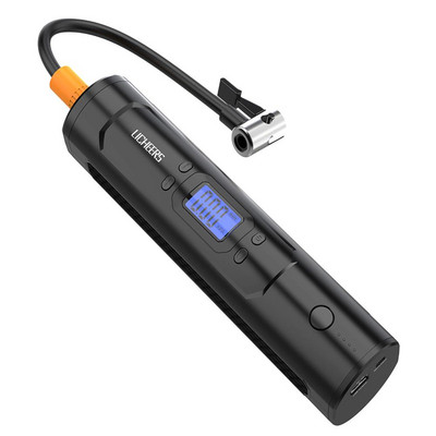 6000mAh 25/min Compresor de aer portabil 12V 150 PSI Pompă de umflare a anvelopelor electrică automată pentru bicicletă auto digitală UBS LCD LED pompă de aer