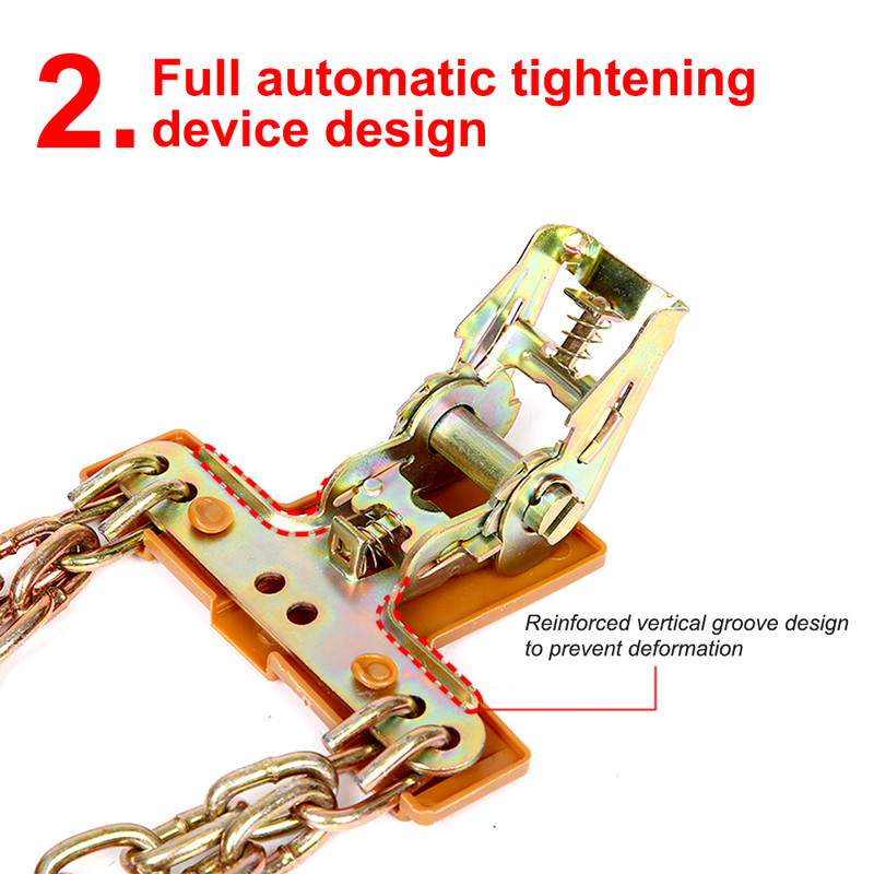 Univerzalni čelični Kamion Automobilski kotači Guma Guma Snijeg Led Lanci Pojas Zimska vozila protiv proklizavanja SUV Lanac kotača Blato Sigurnost na cesti