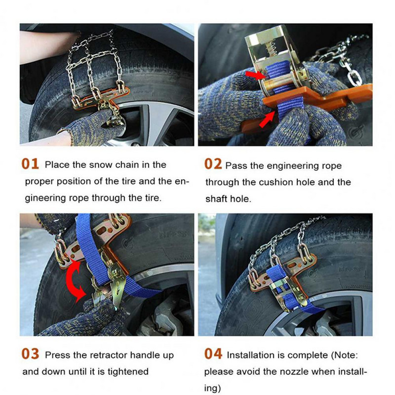 Padangų grandinė Didelio stiprumo padangų apsauga Mangano plieno žieminių padangų traukos grandinė sunkvežimiui