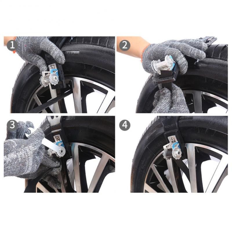 1 buc Roți pentru anvelope de iarnă pentru mașină Lanțuri pentru zăpadă Anvelope pentru zăpadă Lanțuri antiderapante cu fixare pentru roți pentru anvelope Curea pentru cabluri pentru anvelope pentru iarnă Lanț de urgență în aer liber