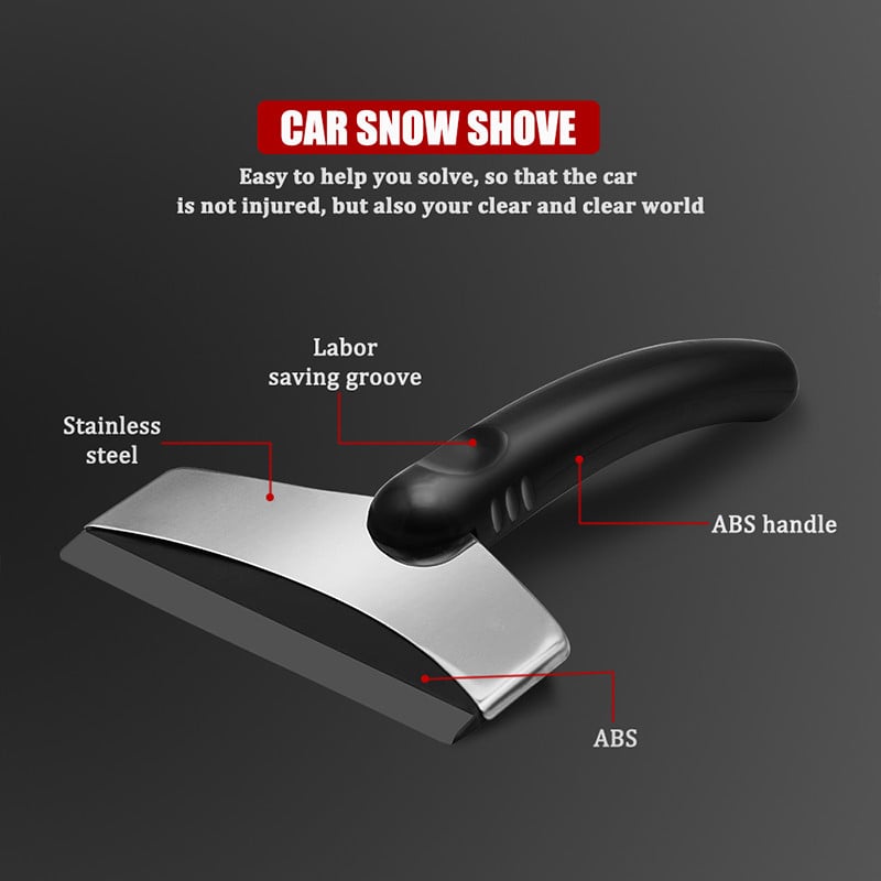 Roostevabast terasest multifunktsionaalne jääkaabitsa hari auto esiklaasi lume jaoks Härmaeemaldusharjapuhastusvahend Lumeharjad Lumeharjad Harja tööriistad