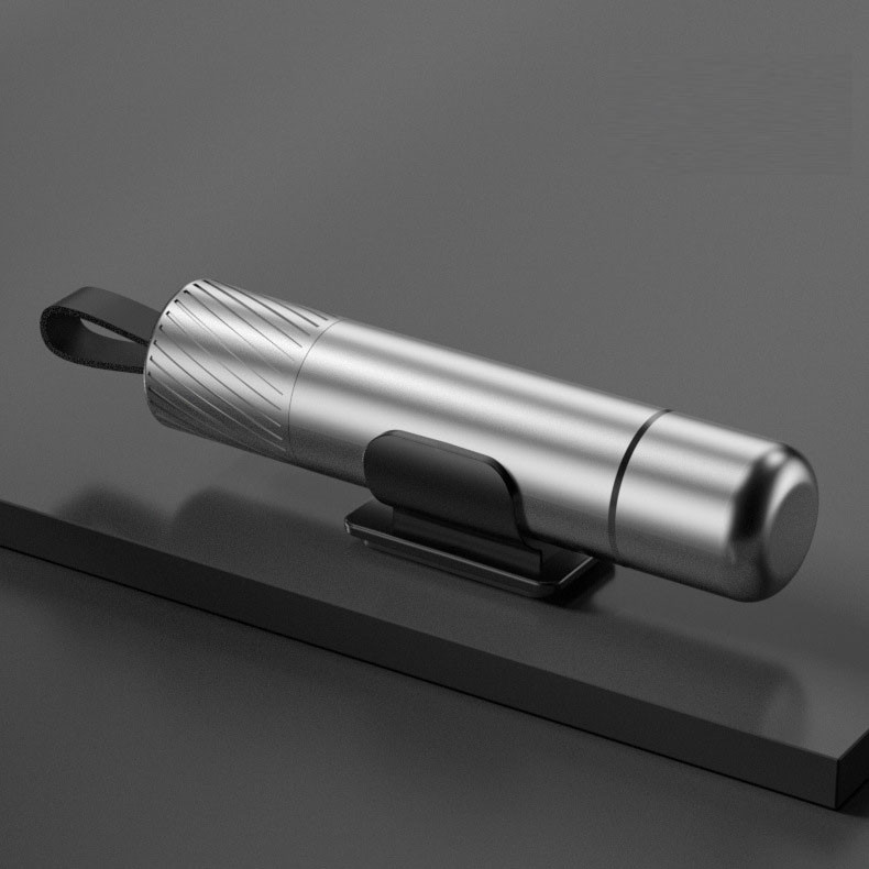 „Du viename“ automatinis avarinio pabėgimo įrankis, mini lango stiklo daužiklis, automobilio saugos diržo pjoviklis, saugos plaktukas, gelbstintis pabėgimo pjovimo peilis