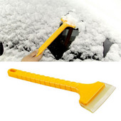 1 buc Racletă pentru zăpadă Material pentru tendon Instrument de îndepărtare a zăpezii Mașină de iarnă Lopată pentru zăpadă gheață 2-în-1 Lopată telescopică fără șuruburi