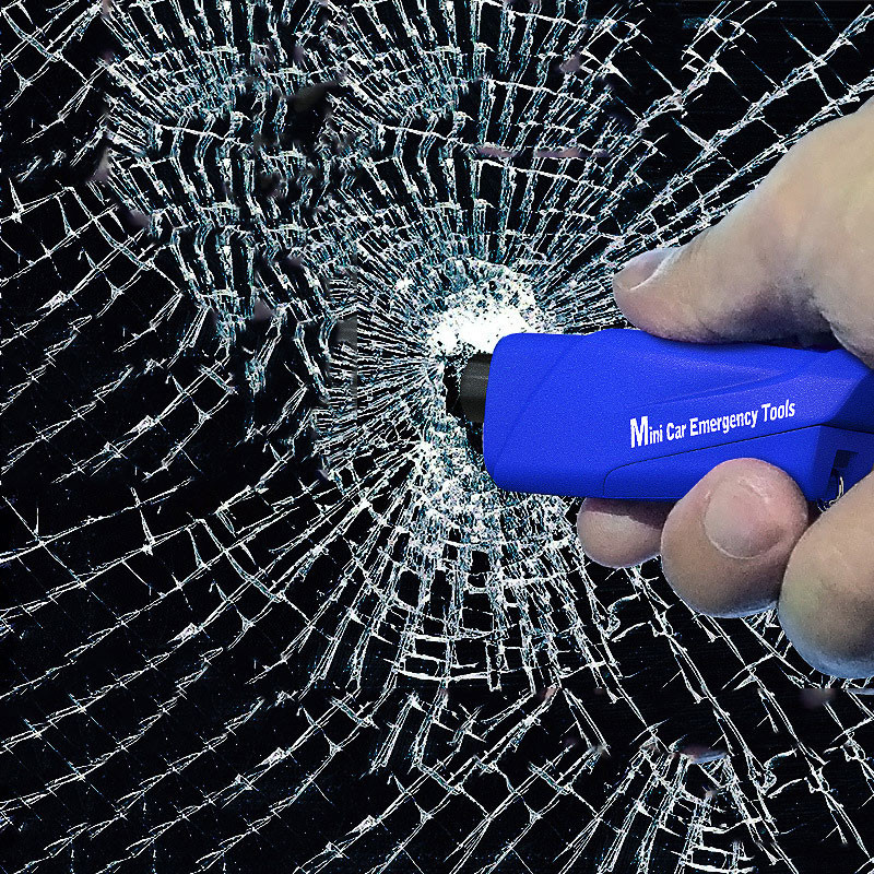 Avarinis lango išdaužimo plaktukas Nešiojamų automobilių raktų pakabukų priedai Daugiafunkcis patvarus saugus gelbėjimo plaktukas