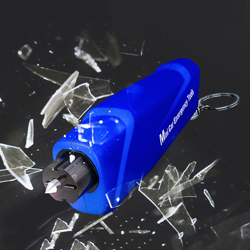 Avarinis lango išdaužimo plaktukas Nešiojamų automobilių raktų pakabukų priedai Daugiafunkcis patvarus saugus gelbėjimo plaktukas