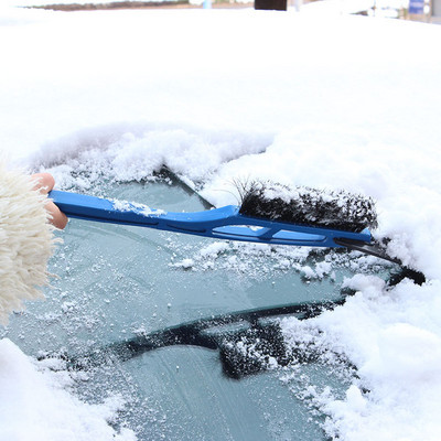 2 vienā universālais auto ledus skrāpis sniega putekļu noņēmējs Auto Frost Vējstikla stikls Ziemas ledus noņemšanas birstes lāpstiņas tīrīšanas rīki