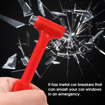 Μίνι φορητό Safety Hammer Escape Θραύση παραθύρων αυτοκινήτου Κόφτης ζωνών ασφαλείας Πολυλειτουργικά εργαλεία διαφυγής Αξεσουάρ αυτοκινήτου