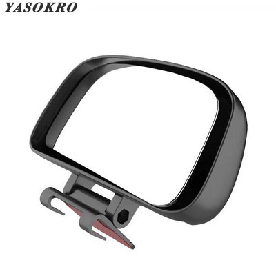 YASOKRO Rotation Adjustable Rear View Mirror Wide Angle Lens Car Blind Spot Mirror for Parking Auxiliary Free shipping