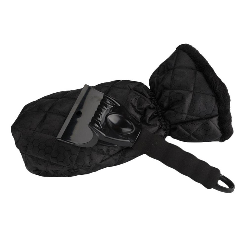 Racletă de gheață Mașină cu mănuși Parbriz Răzuitoare de gheață Perie pentru lopată de zăpadă cu mănuși calde Instrumente de îndepărtare a zăpezii pentru mașini