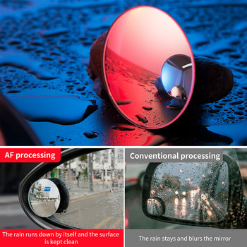 Baseus 2Pcs Car Blind Spot Mirror Автоматично широкоъгълно странично огледало за кола HD кръгло противозамъгляващо задно виждане Паркинг изпъкнало огледало
