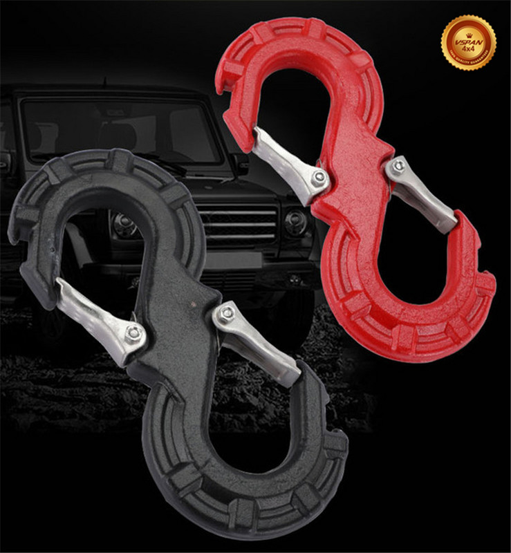 Αναβάθμιση Στερεά σφυρήλατο S-Shape Quick Rescue Shackle Trailer Γάντζος βαρούλκου για αυτοκίνητο JK TJ Offroad Towing Recovery Kit 4X4