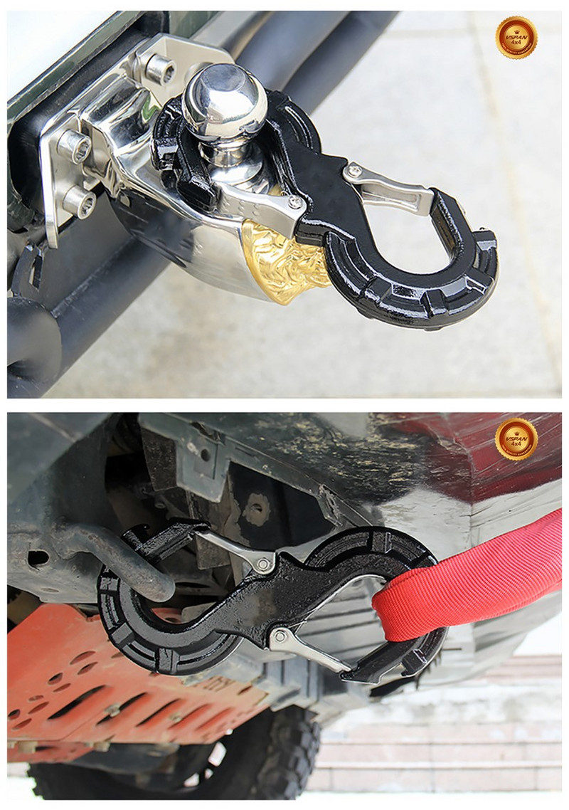 Αναβάθμιση Στερεά σφυρήλατο S-Shape Quick Rescue Shackle Trailer Γάντζος βαρούλκου για αυτοκίνητο JK TJ Offroad Towing Recovery Kit 4X4