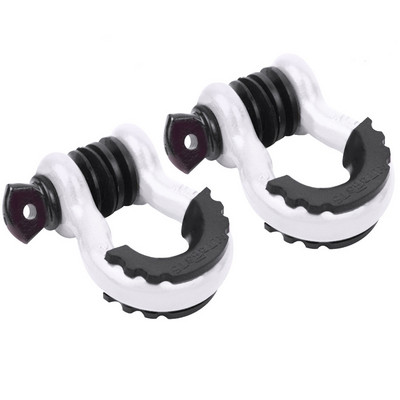 2tk Pukseerimiskonks Ameerika vibukinnitus, langev sepistatud 3/4 D rõngaskonks 4,75T maastikusõidukite veokonks kummist kattega