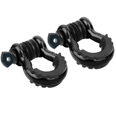 2tk Pukseerimiskonks Ameerika vibukinnitus, langev sepistatud 3/4 D rõngaskonks 4,75T maastikusõidukite veokonks kummist kattega