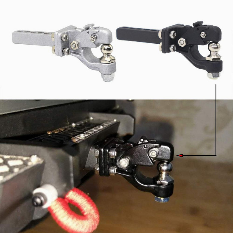 Prijemnik metalne kuke za vuču automobila za 1/10 RC gusjeničar Traxxas TRX4 TRX-6 G63 aksijalni SCX10ii 90046 d90 dijelovi za nadogradnju