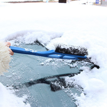 1 τεμ. 2 σε 1 Ice Scraper Vehicle Snow Brush Αφαίρεση Χιονιού Λαβή Παραθύρου Αυτοκινήτου Winter Snow Cleaner