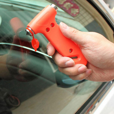 2 az 1-ben üvegtörő autós vészmenekülési biztonsági felszerelés törő ablak Üvegkalapács öv kötélvágó biztonsági vágó szerszámok szeleteléséhez