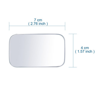 AuMoHall 1 Pair Ευρυγώνιος Κυρτός Καθρέπτης Αυτοκινήτου Πίσω Πλαϊνός Καθρέπτες Τυφλού Σημείου Οπίσθιας όψης Ορθογώνιος Στρογγυλός Καθρέφτης
