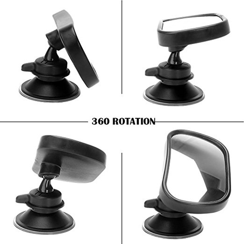 2-ühes Mini turvaauto tagaistme beebipeegel Reguleeritav beebi tagumine kumer peegel auto beebimonitor Auto stiil