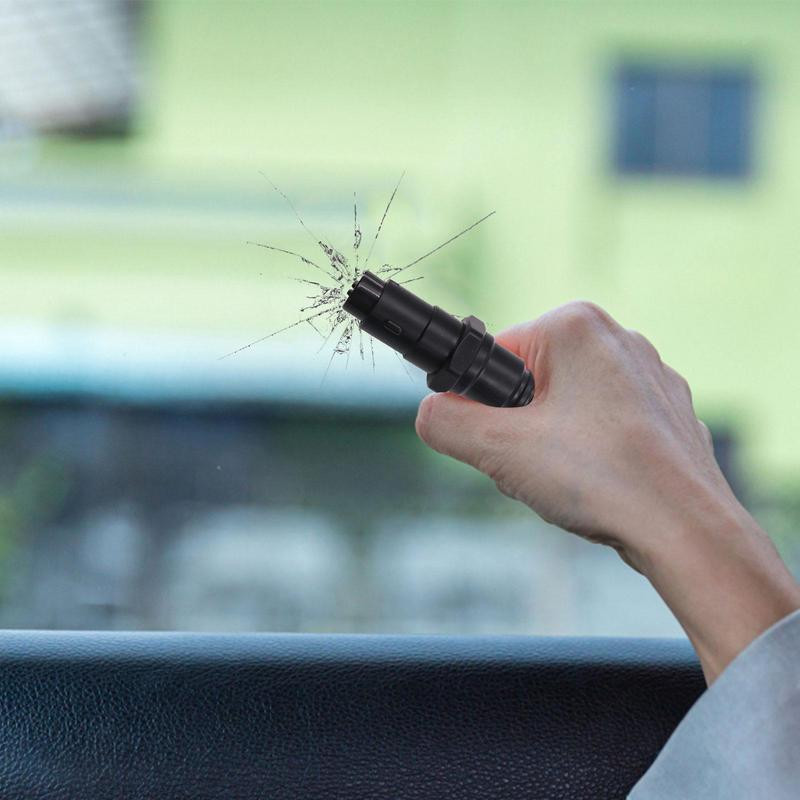 2 viename automobilio saugos plaktukas, nešiojamas 4 spalvų automobilio pabėgimo įrankis su saugos diržo pjaustytuvu Escape Hammer ABS transporto priemonės lango daužiklis