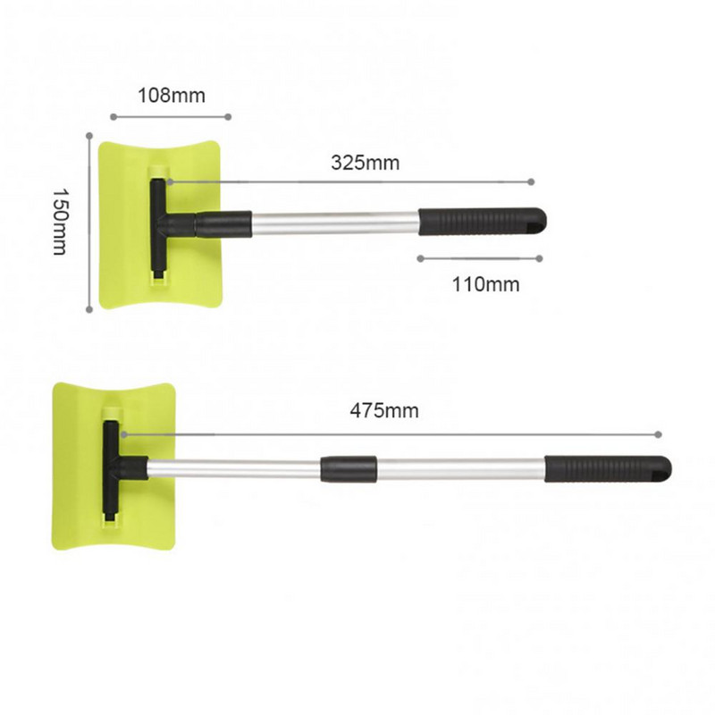 Ρυθμιζόμενη βούρτσα χιονιού παρμπρίζ αυτοκινήτου Εργαλείο καθαρισμού ξύστρου αφαίρεσης πάγου лопата для снега щетка для снега для авто