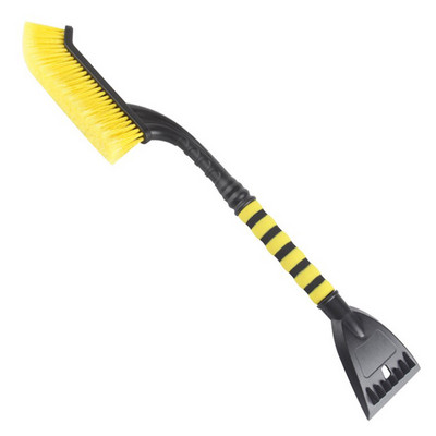 Χειμερινό αποσπώμενο φτυάρι αυτοκινήτου διπλής κεφαλής με λαβή αφρού EVA, βούρτσα αυτόματης καθαρισμού, αφαιρούμενο ξύστρο πάγου