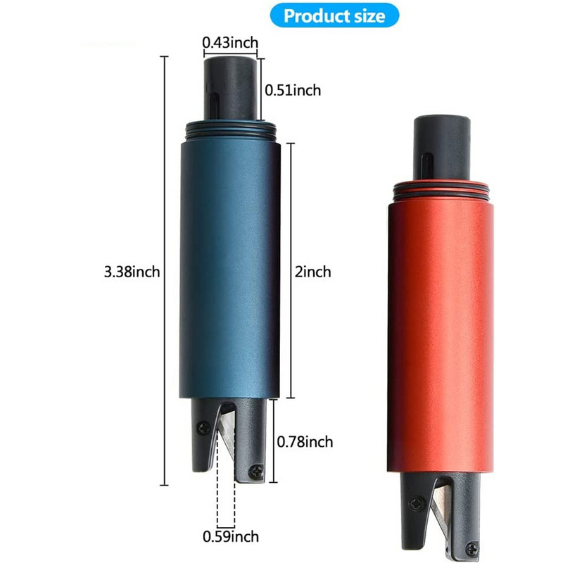 1 buc 2-în-1 Mini spargător de geamuri auto de siguranță Ciocan de urgență Cutter centură de siguranță Instrument de evacuare de salvare pentru ferestre Spărgător de sticlă tip arc