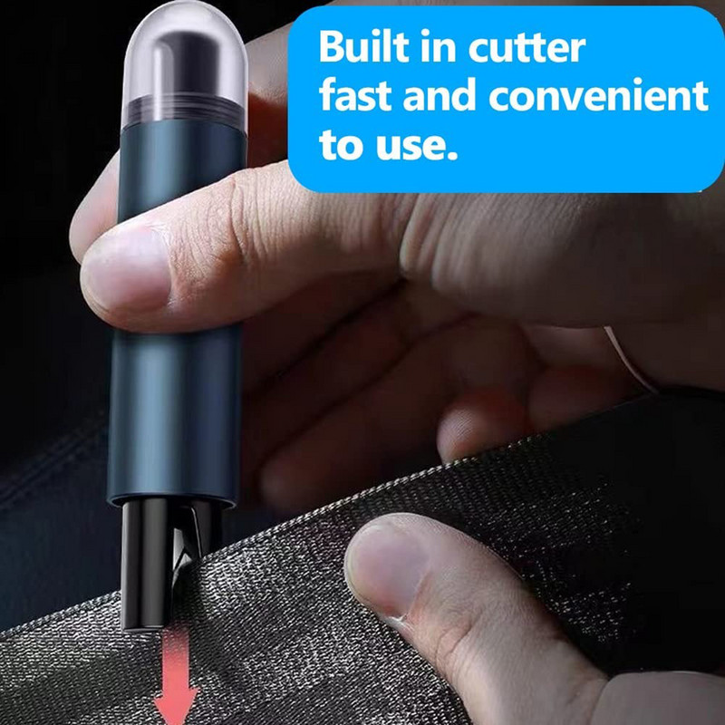 1 buc 2-în-1 Mini spargător de geamuri auto de siguranță Ciocan de urgență Cutter centură de siguranță Instrument de evacuare de salvare pentru ferestre Spărgător de sticlă tip arc