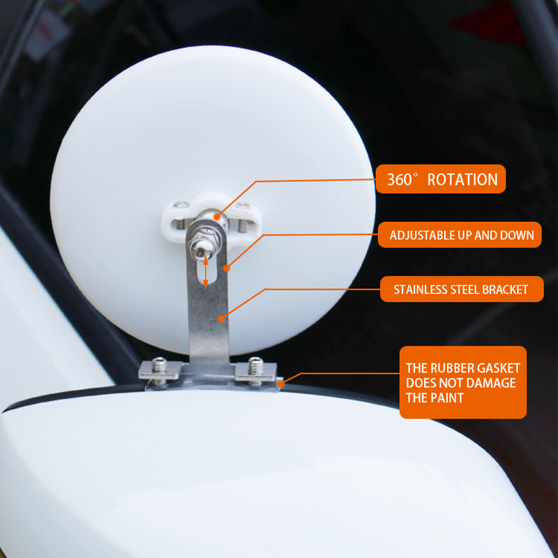 Auto reguleeritav pimeala peegli tahavaate veoauto küljelt kumer lainurk suur ümmargune peegel Koolibussi suur välivaate tarvik