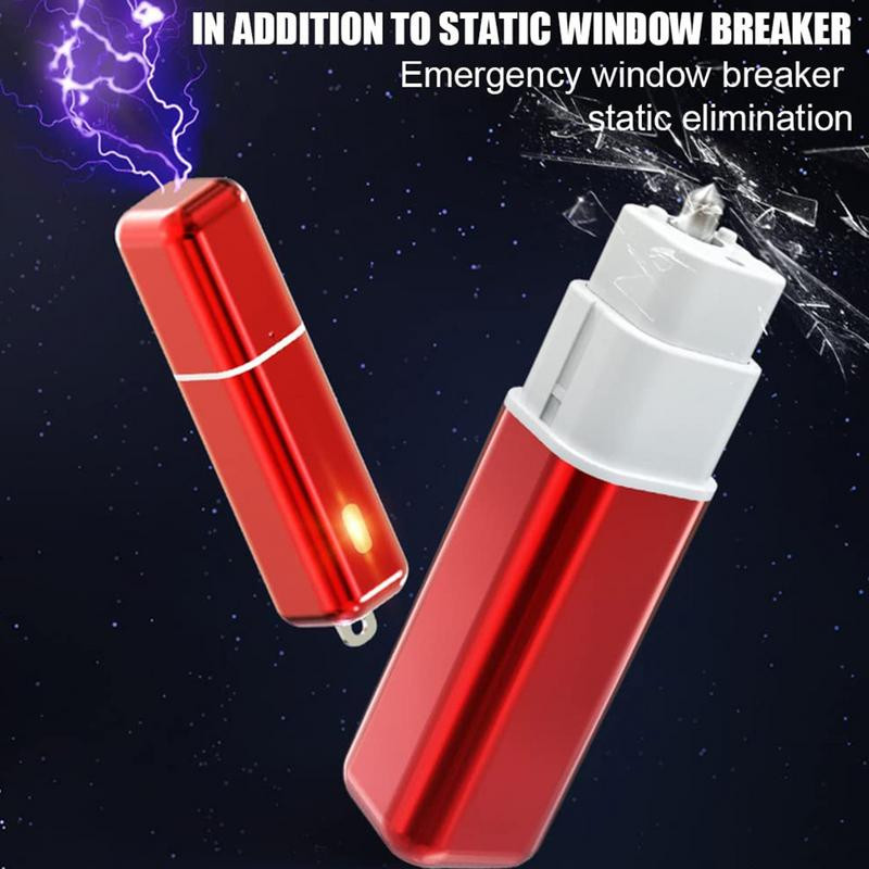 Ciocan de evacuare pentru mașină Mini spargător de ferestre Ciocan de siguranță pentru mașină 2-în-1 Kit de supraviețuire pentru salvare a vieții cu puncte grele din oțel carbon