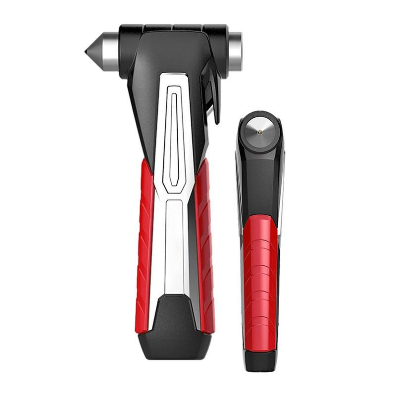 Σφυρί ασφαλείας αυτοκινήτου 2 σε 1 Εργαλείο διαφυγής Κάμπινγκ Οδήγηση Κόφτης ζώνης ασφαλείας αυτοκινήτου Σφυρί διαφυγής έκτακτης ανάγκης για σπάσιμο τζαμιού παραθύρου ΚΟΚΚΙΝΟ