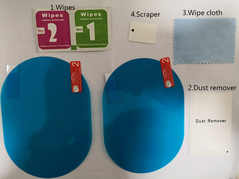 Film de ploaie pentru mașină Oglinda retrovizoare Film de protecție Membrană anti-ceață Anti-orbire Impermeabil Rezistent la ploaie Oglinda mașină Fereastră Limpede Mai sigur