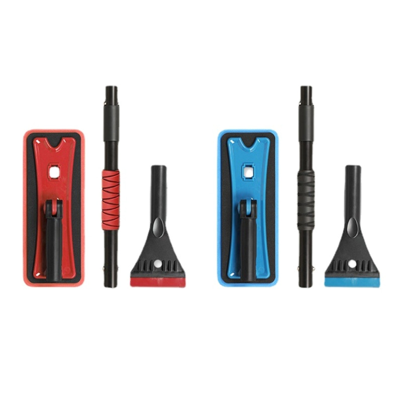 U90C Αποσπώμενο εργαλείο αφαίρεσης χιονιού EVA φτυάρι χιονιού επεκτάσιμο εργαλείο αφαίρεσης πάγου Βούρτσα αφαίρεσης χιονιού χωρίς γρατσουνιές για SUV RV αυτοκινήτου