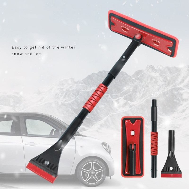 U90C Αποσπώμενο εργαλείο αφαίρεσης χιονιού EVA φτυάρι χιονιού επεκτάσιμο εργαλείο αφαίρεσης πάγου Βούρτσα αφαίρεσης χιονιού χωρίς γρατσουνιές για SUV RV αυτοκινήτου
