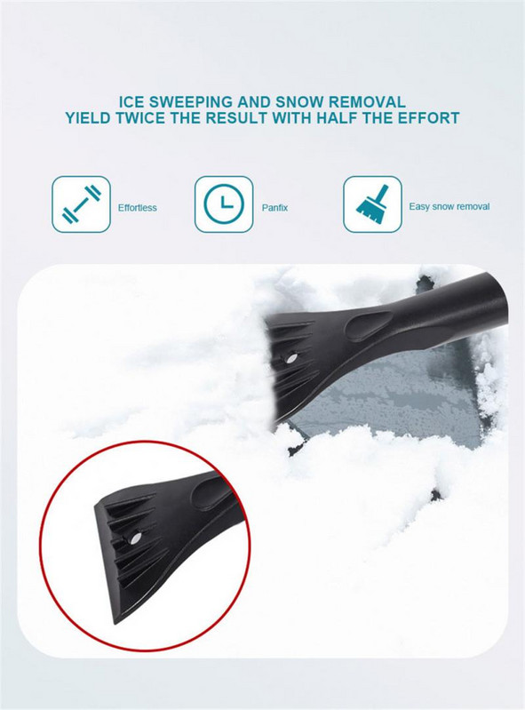 Auto jääkaabits lumeharja labidas teleskoop auto esiklaas klaas härmatis lumeeemaldus labidas auto talvine lumekoristustööriistade komplekt