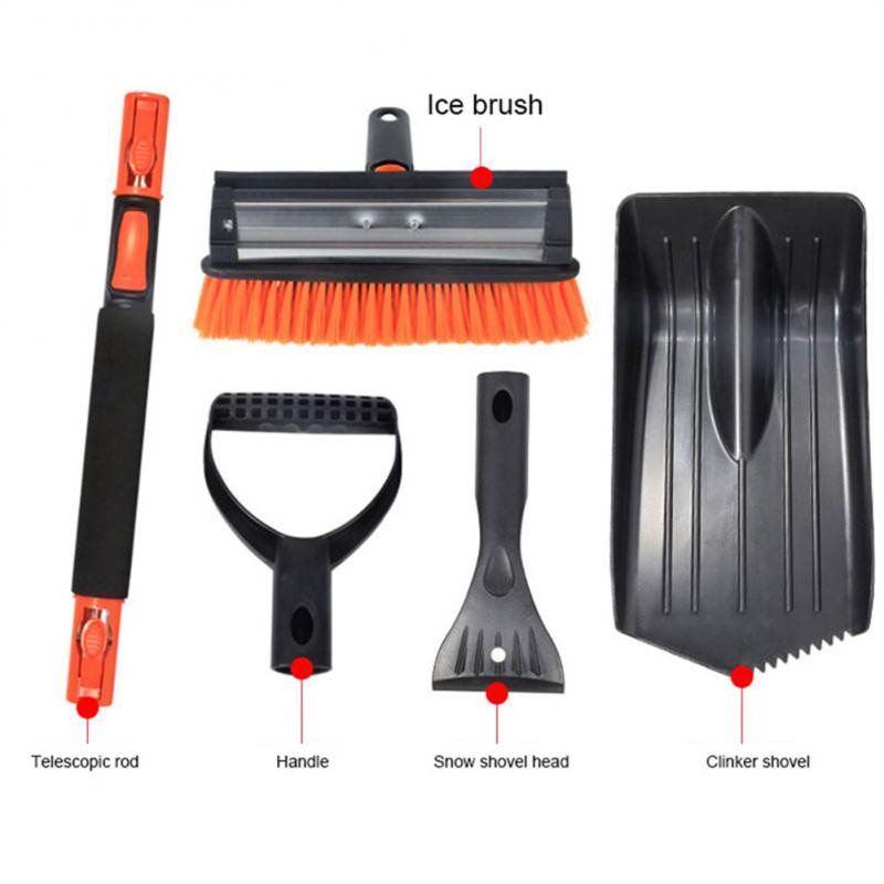 Auto jääkaabits lumeharja labidas teleskoop auto esiklaas klaas härmatis lumeeemaldus labidas auto talvine lumekoristustööriistade komplekt