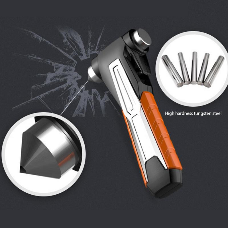 2 în 1 Multi Mini Ciocan de siguranță Ciocan pentru mașină de urgență Sparg de sticlă Cutter centură de siguranță Fereastră ruptă Instrument cu lamă de evacuare Instrument pentru cuțit