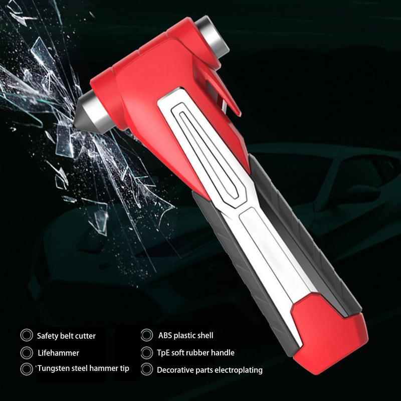 2 în 1 Multi Mini Ciocan de siguranță Ciocan pentru mașină de urgență Sparg de sticlă Cutter centură de siguranță Fereastră ruptă Instrument cu lamă de evacuare Instrument pentru cuțit