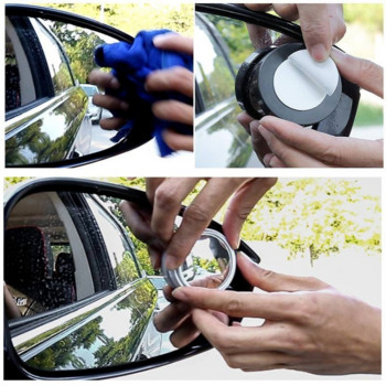 Αυτοκίνητο 360 μοιρών HD καθρέφτη τυφλού σημείου Ρυθμιζόμενος οπίσθιος κυρτός καθρέφτης αυτοκινήτου για καθρέφτες στάθμευσης ευρυγώνιων οχημάτων όπισθεν