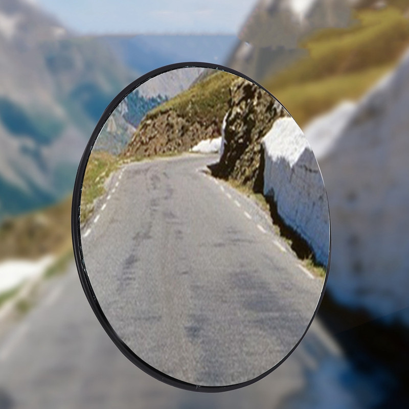 Oglindă de rutier de securitate cu unghi larg de 30 cm curbată pentru interioare antisfracție în aer liber Siguranță rutieră Semnal de trafic de siguranță oglindă convexă (Bla