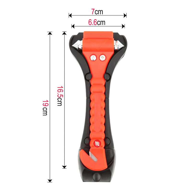 2 viename automobilio savipagalbos pabėgimo plaktukas Mini avarinio pabėgimo įrankis gaisro avarinio lango pertraukiklis, trenkantis stiklas, automobilio gelbėjimo plaktukas
