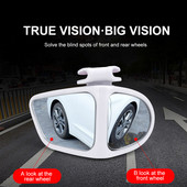 Oglindă retrovizoare pentru mașină, 2 buc HD, reglabilă la 360 de grade